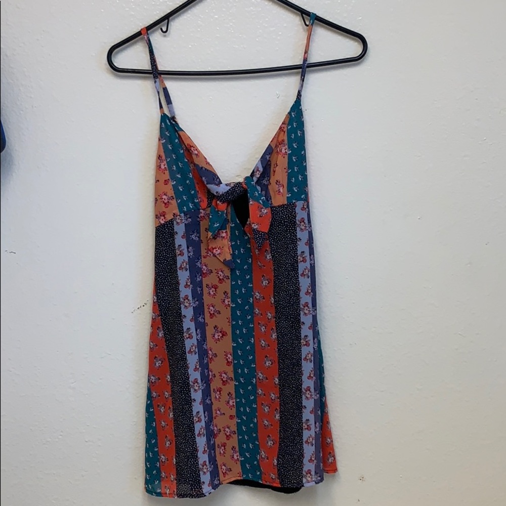 Beach riot willow multi striped dress